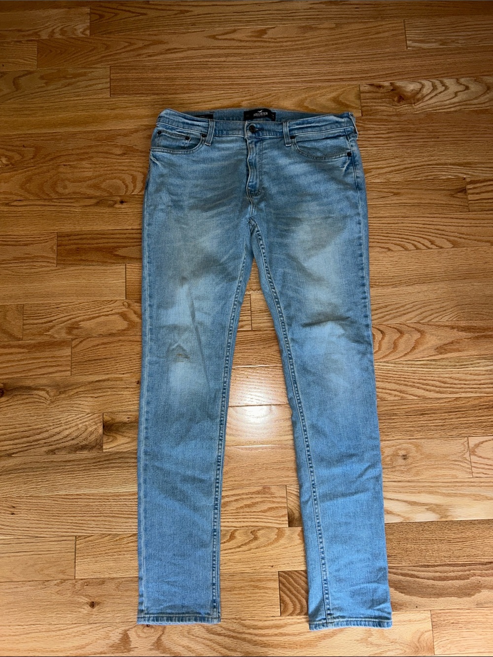 Hollister Men's Light Wash Skinny Jeans 34x34
